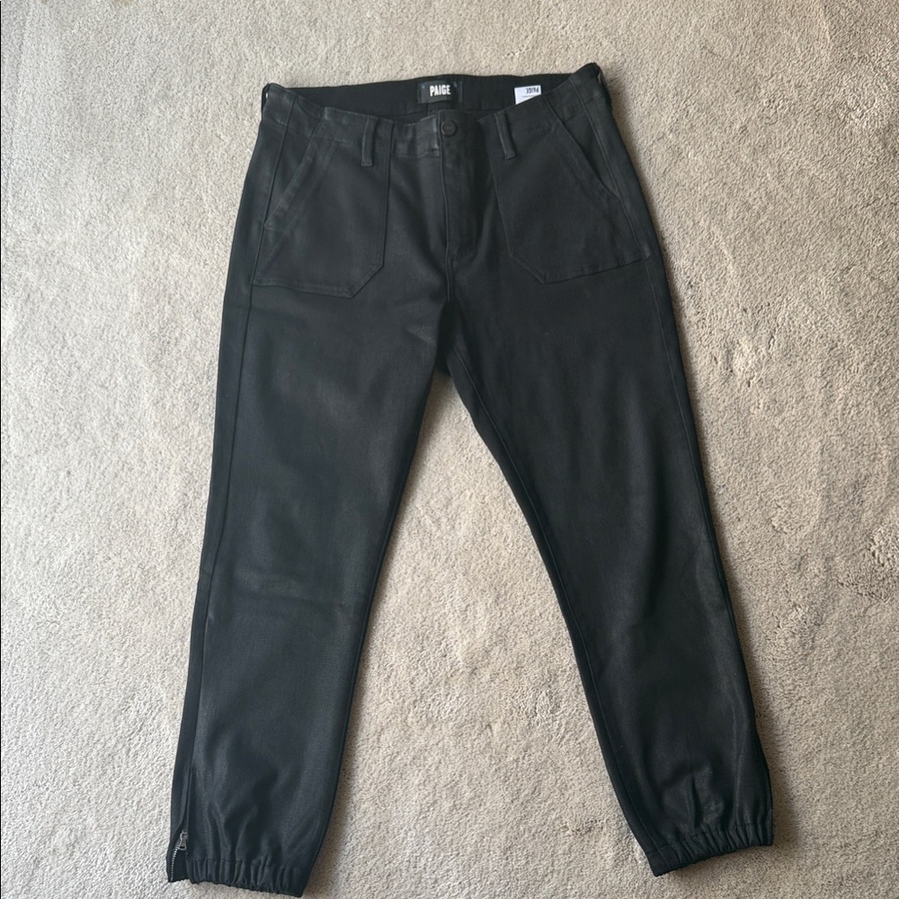 PAIGE Jet Black Joggers